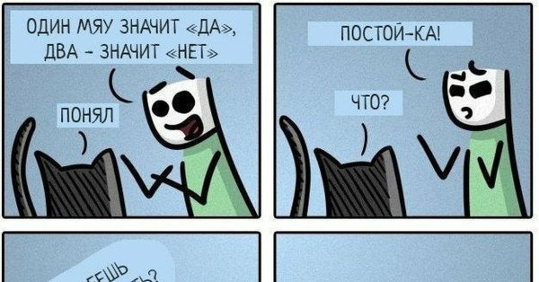 Кот говорит мяу Мем