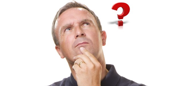 Человек в недоумении