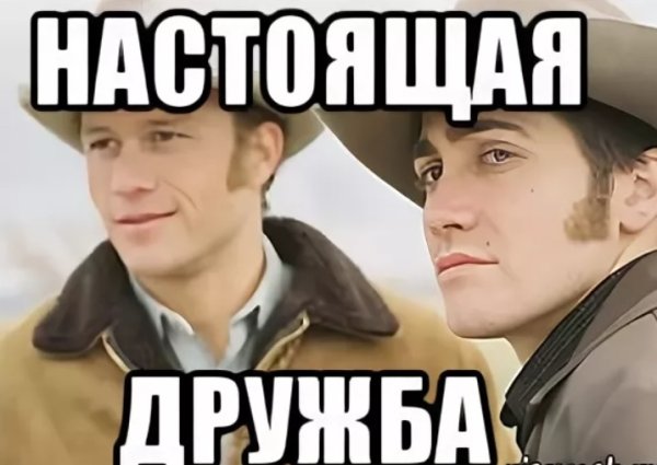 Настоящая крепкая мужская Дружба