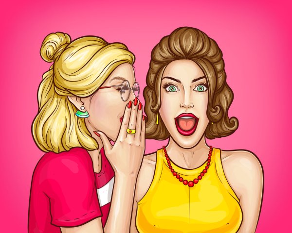 Две подруги поп арт