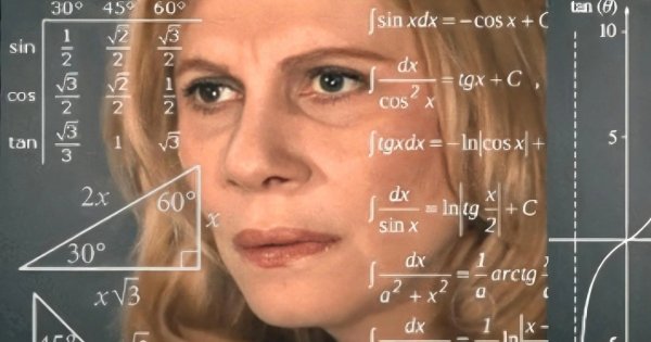 Девушка с формулами Мем