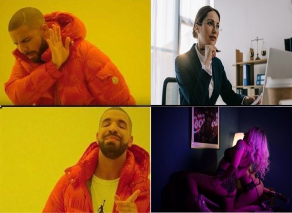 Drake Мем в куртке