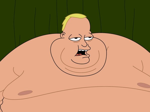 С толстым мужиком