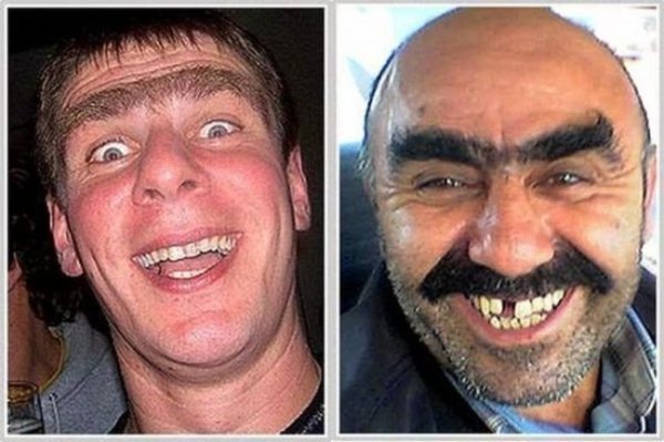 Мужчина с монобровью