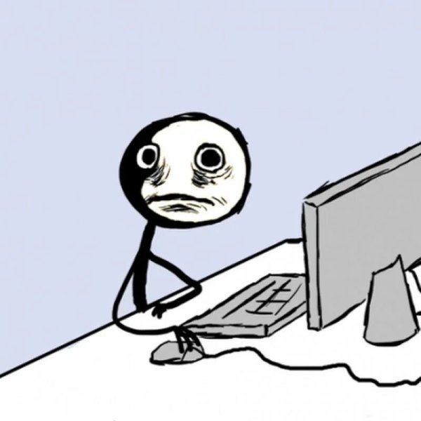 Мемы чел за компьютером