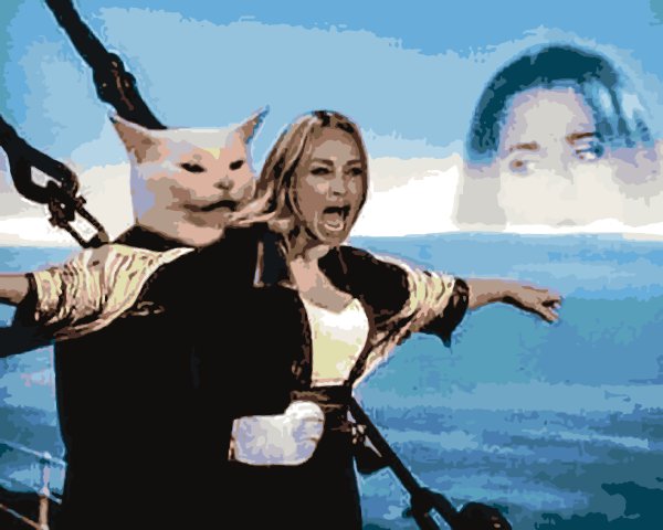 Женщина орет на кота