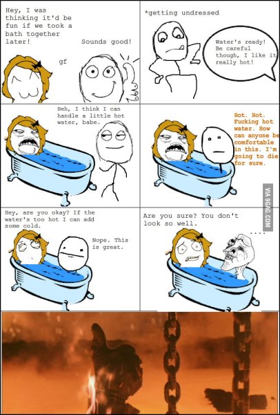 Шутки про горячую воду и девушек