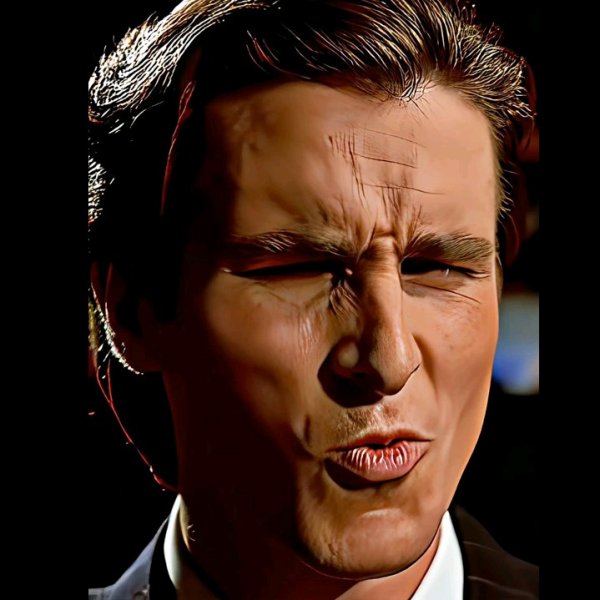 Кристиан Бейл американский психопат гиф