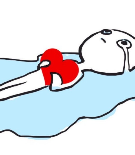 Человечек в луже слез