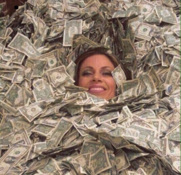 Фотосессия с деньгами