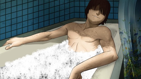 Семён в ванной Бесконечное лето