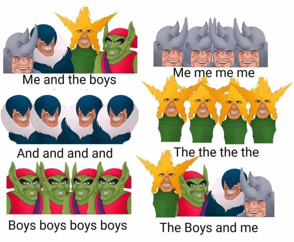 Мем me and the boys