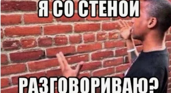 Поговорил со стеной
