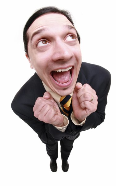 Человек радостный