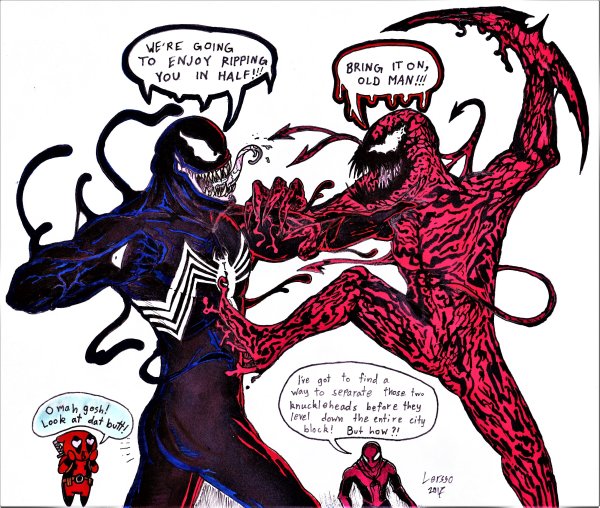 Торт Карнаж и Веном человек паук