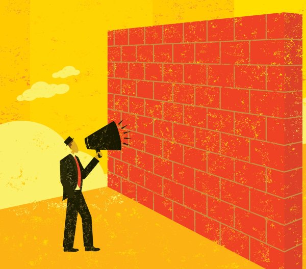 Барьер иллюстрация