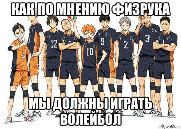 Мем волейбол хайкью
