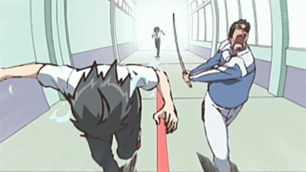 Аниме убегает