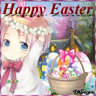 Поздравление с Пасхой аниме