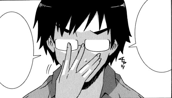 Аниме чел поправляет очки