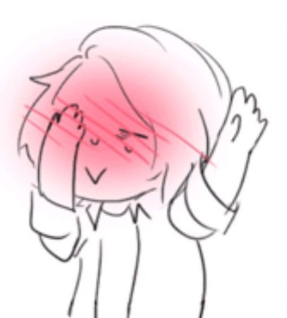 Покраснел от смущения