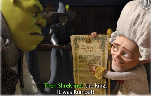 Шрек подписывает договор