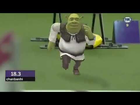 Шрек бегает