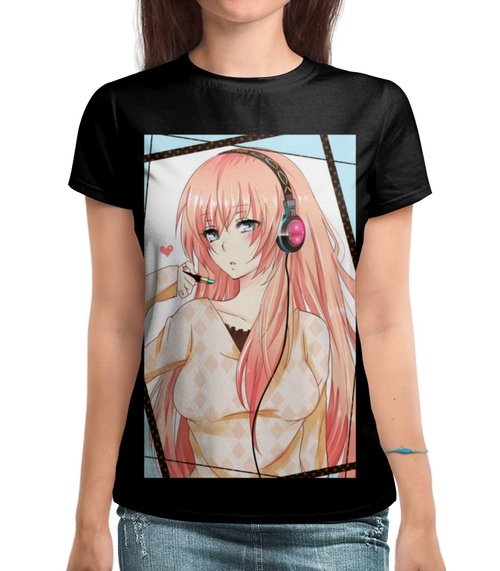 Аниме принт на футболку