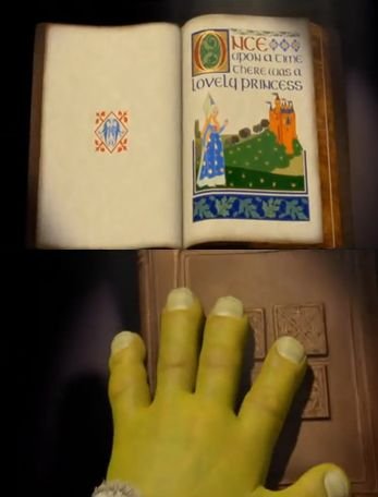 Книга из Шрека
