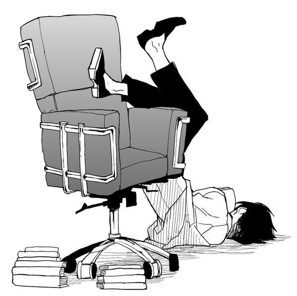 Леви Аккерман сидит