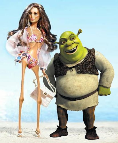 Барби Шрек кукла