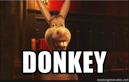 Осел из Шрека Мем