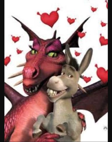 Шрек дракон и осел