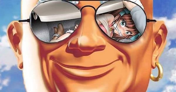 Смешное отражение в очках