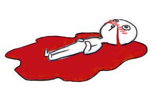 Смайлик у которого кровь из носа