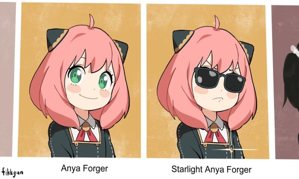 Аня Форджер улыбается аниме