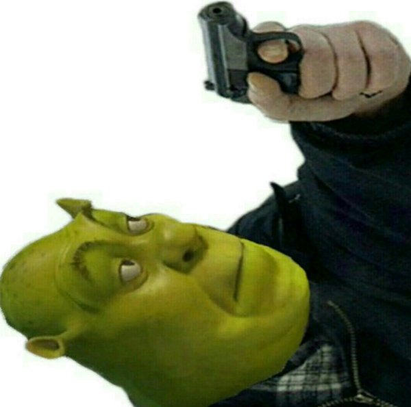 Шрек с пистолетом