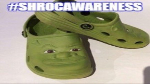 Кроксы Шрек с ушками