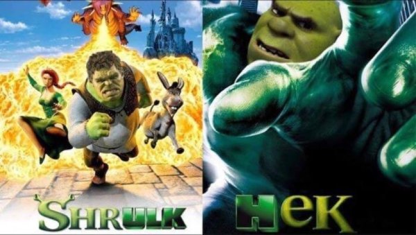 Накаченный Шрек Халк