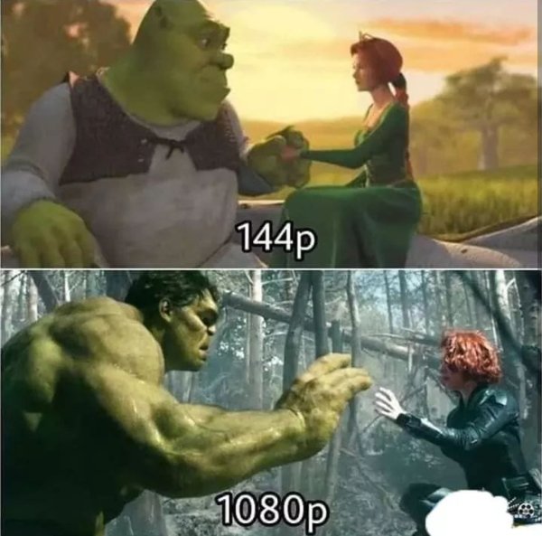 Шрек в виде Халка