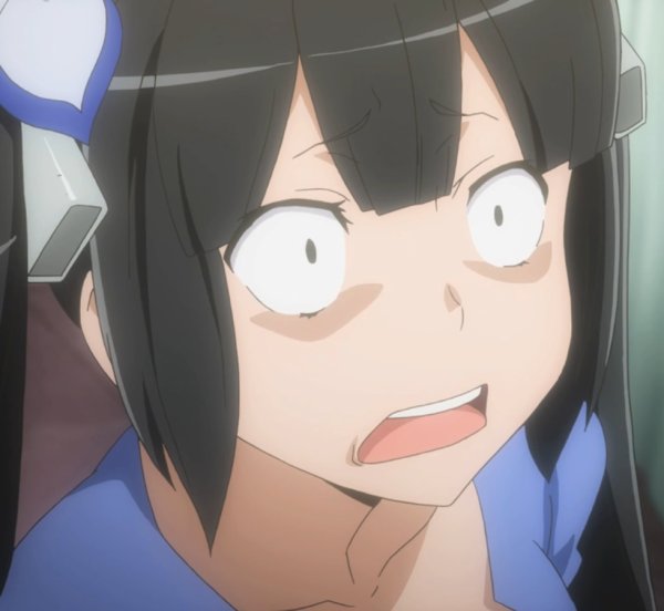 Испуганное лицо аниме