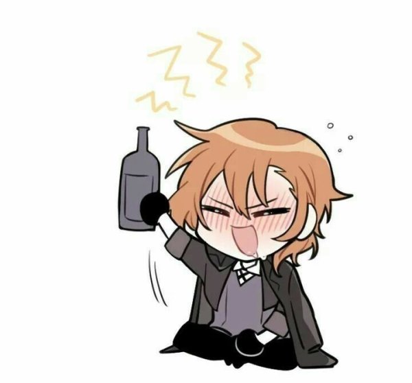 Чуя Накахара Великий из бродячих псов Чиби