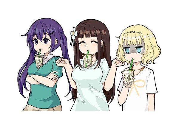 Hands-free Bubble Tea Challenge аниме