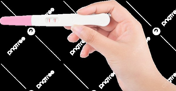 Положительный тест на беременность на белом фоне