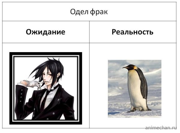 Мем ожидание реальность аниме
