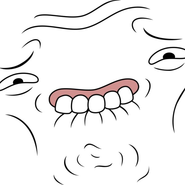 Улыбка мультяшная