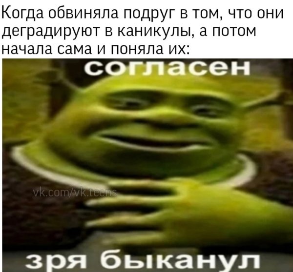 Шрек извиняется