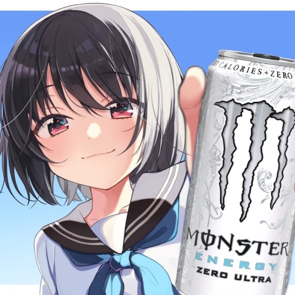 Аниме девочка с энергетиком
