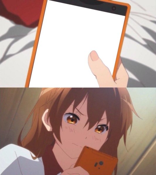 Аниме с листом бумаги