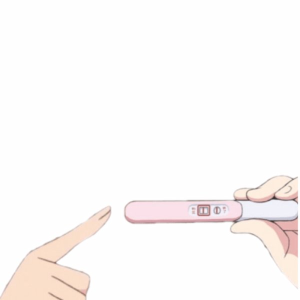 Аниме Мем с тестом на беременность